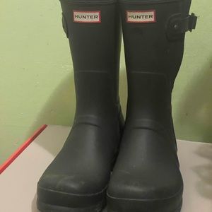 Hunter boots size 11 Dark Olive
